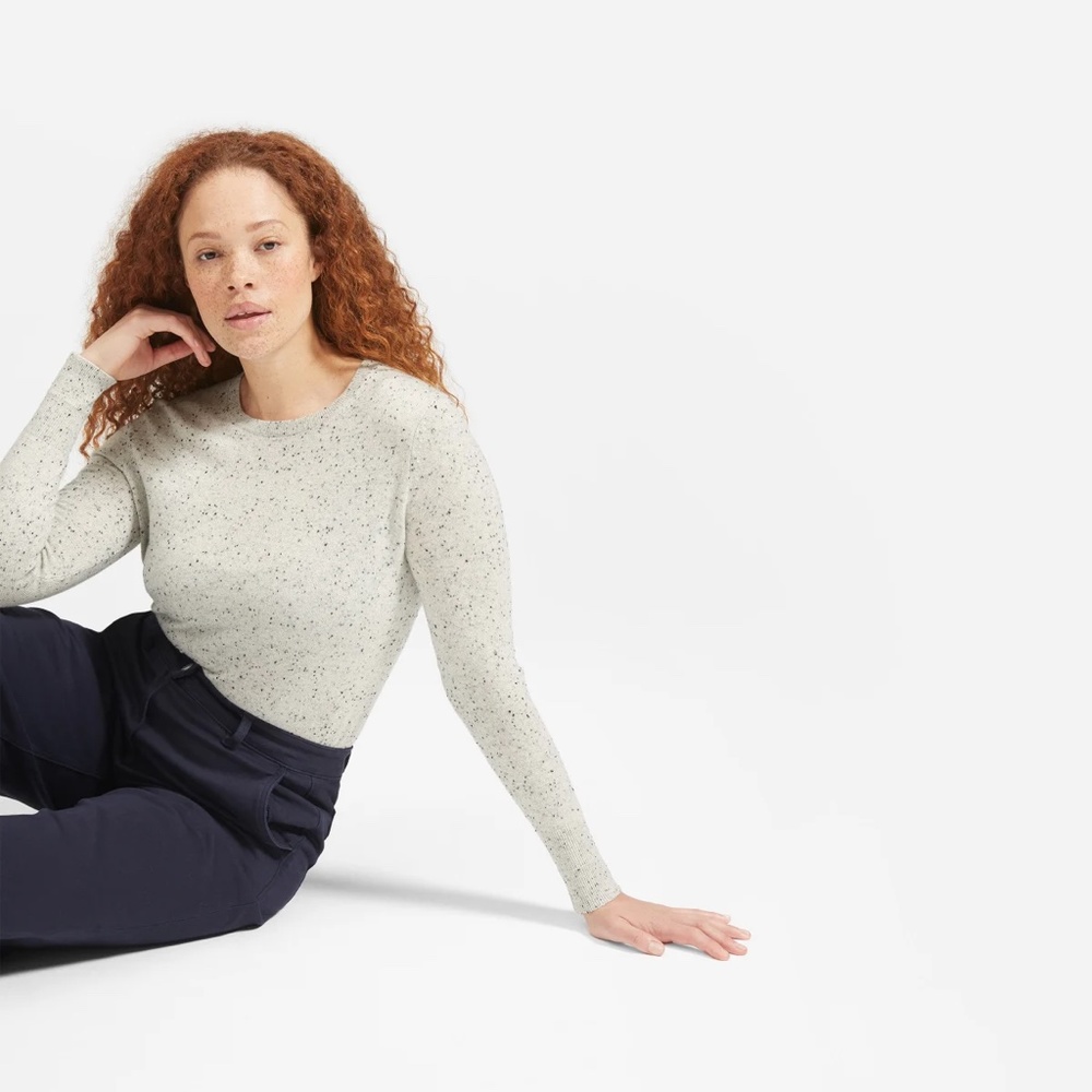 Everyone Women's Cashmere Crew - Frost Donegal XS